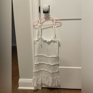 KatieJNYC ruffle dress in white